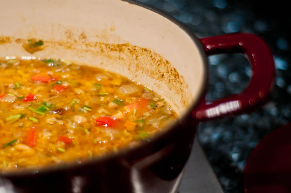 Moroccan Red Lentil-Bean Stew