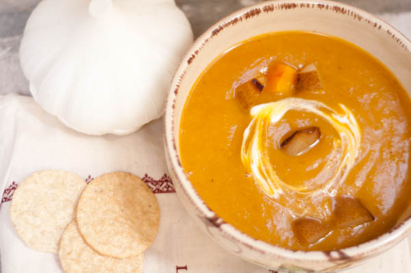 Roasted Squash, Pear, and Ginger Soup