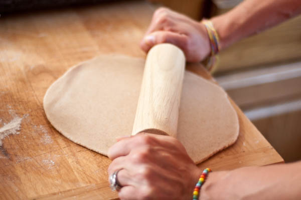 Rolling the dough