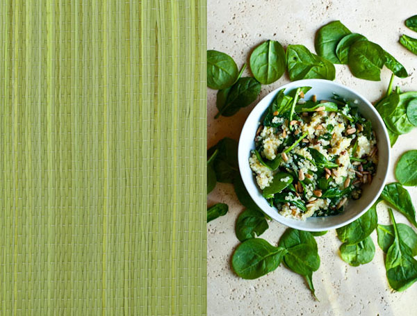 Quinoa Mac and Cheese with Spinach